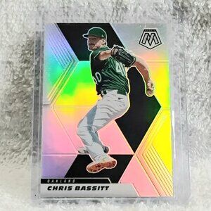 5/$20 Mint 2021 Mosaic Chris Bassett Rainbow MLB Card 95!!